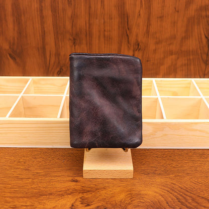 Retro Leather Handmade Short Wallets