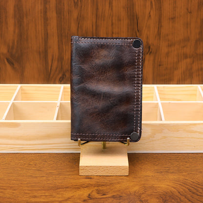 Retro Handmade Leather Wallet Multi-card Slots Wallet