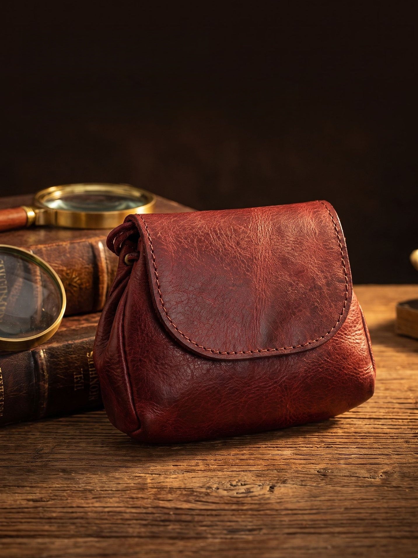 Retro Handmade Leather Card Holders Wallet