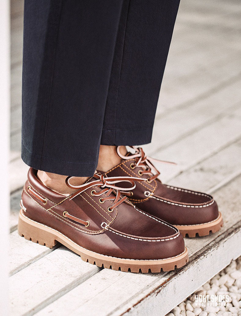 Retro Leather Classic Boat Shoes Work Shoes