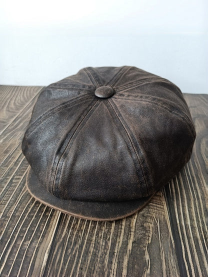 Retro Workwear-style Newsboy cap