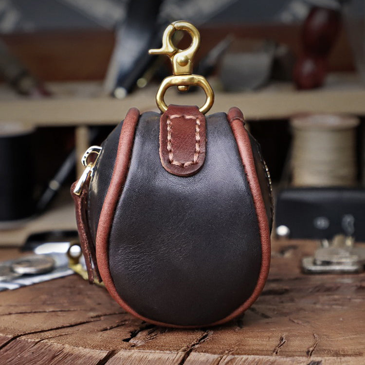 Retro Leather Handmade Waist Key Bag