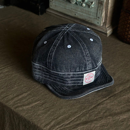 Retro Denim Flip Hat Beret Casual Cap Adjustable Hat