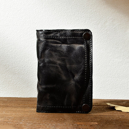 Retro Handmade Leather Wallet Multi-card Slots Wallet