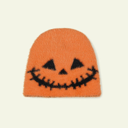 Retro Halloween Pumpkin Autumn Style Print Hat