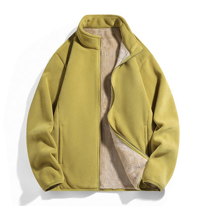 Retro Couple Winter Warm Velvet Casual Coat