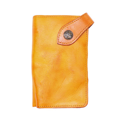 Retro Handmade Leather Zipper Card Wallets