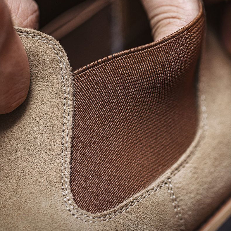 Retro Leather Suede Work Boots