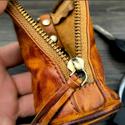 Retro Handmade Leather Key Bags Waist Bags