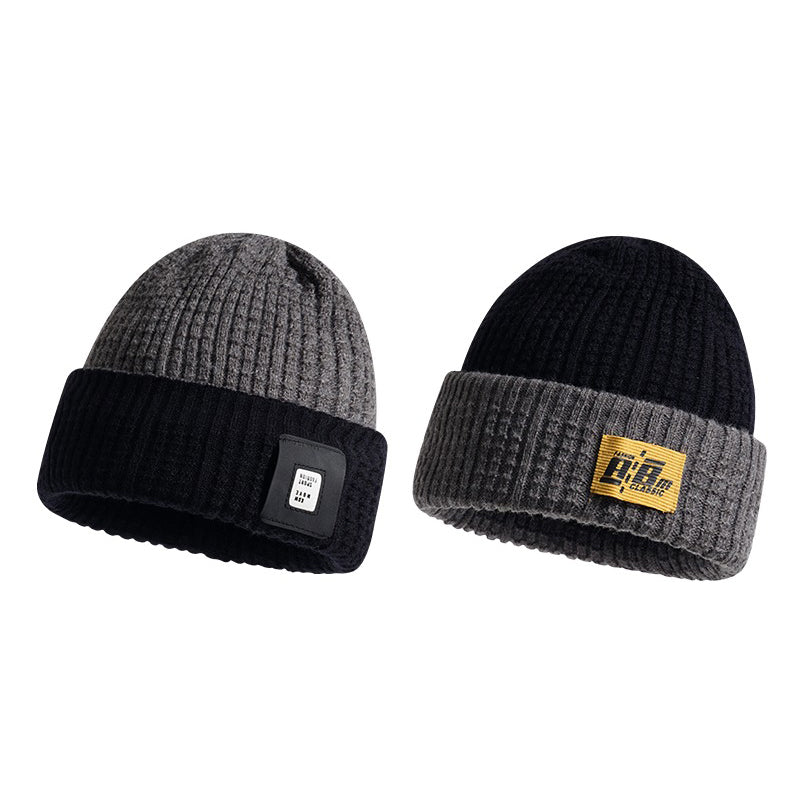 Vintage Winter Knitted Wool Beanie Hat