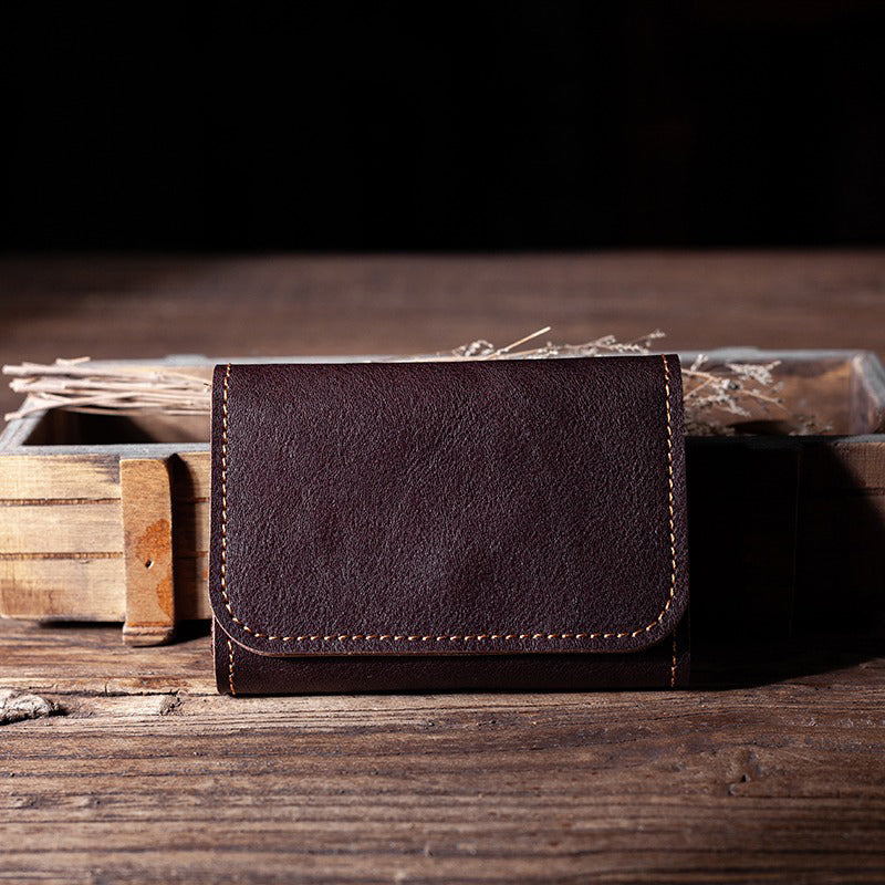 Retro Handmade Leather Card Holder