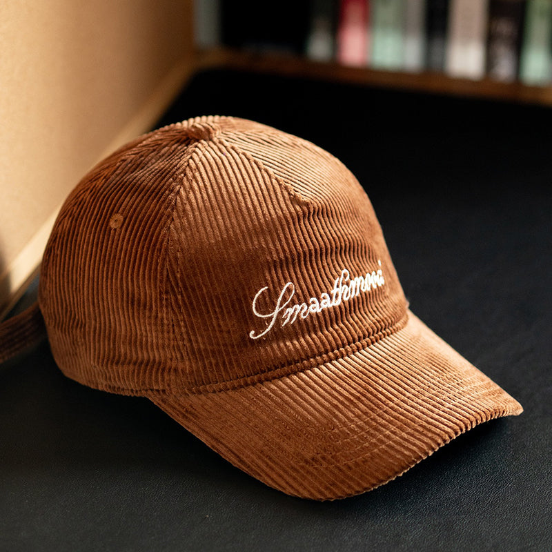 Retro Corduroy Flip Hat Beret Casual Cap Adjustable Hat