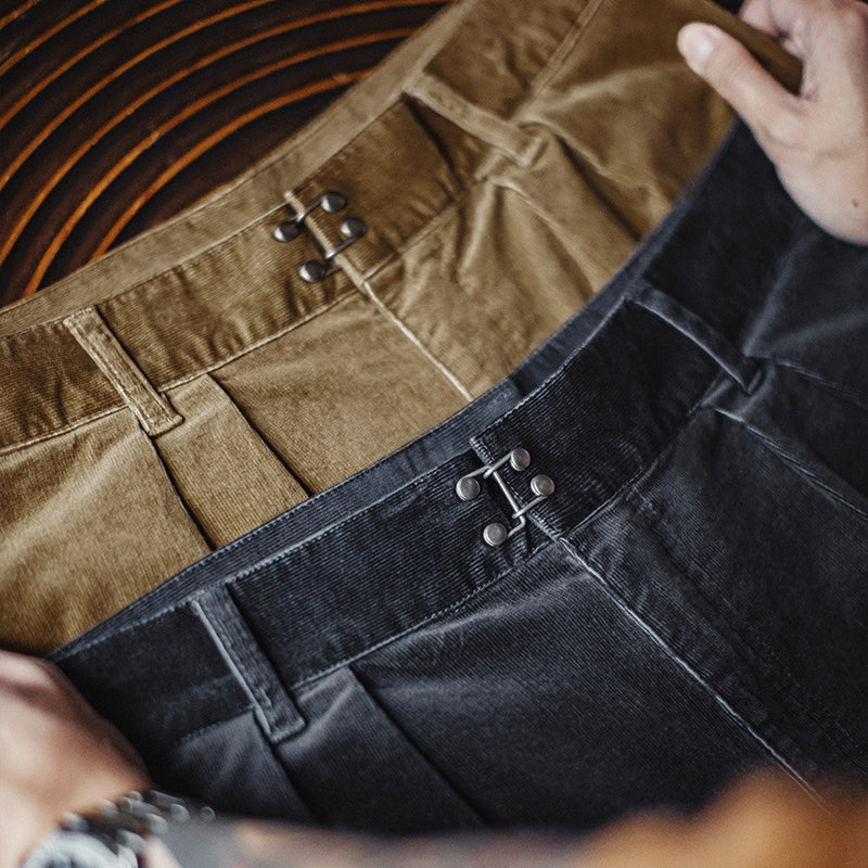 Retro Corduroy Cotton Casual Workwear Pants