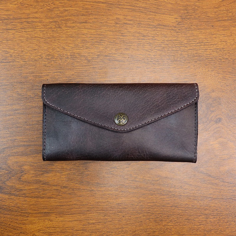 Retro Handmade Leather Long Wallet