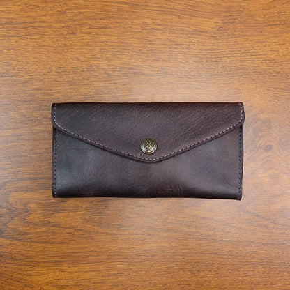 Retro Handmade Leather Long Wallet