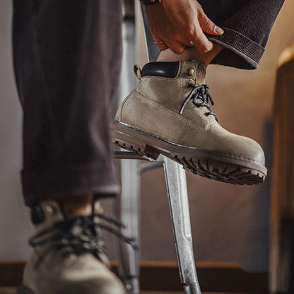 Retro Leather Wilderness Boots