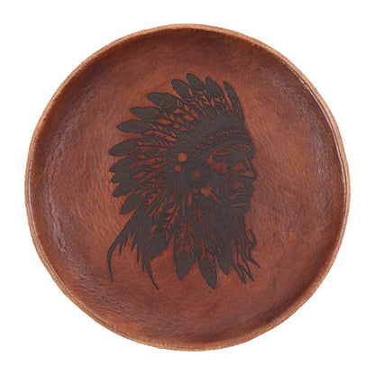 Retro Handmade Storage Leather Tray