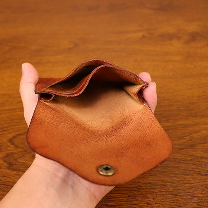 Retro Handmade Leather Card Wallet