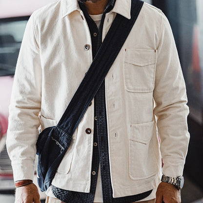 Retro Corduroy Patchwork Big Pocket Jacket