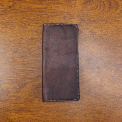 Retro Handmade Leather Multi-card Slots Long Wallet