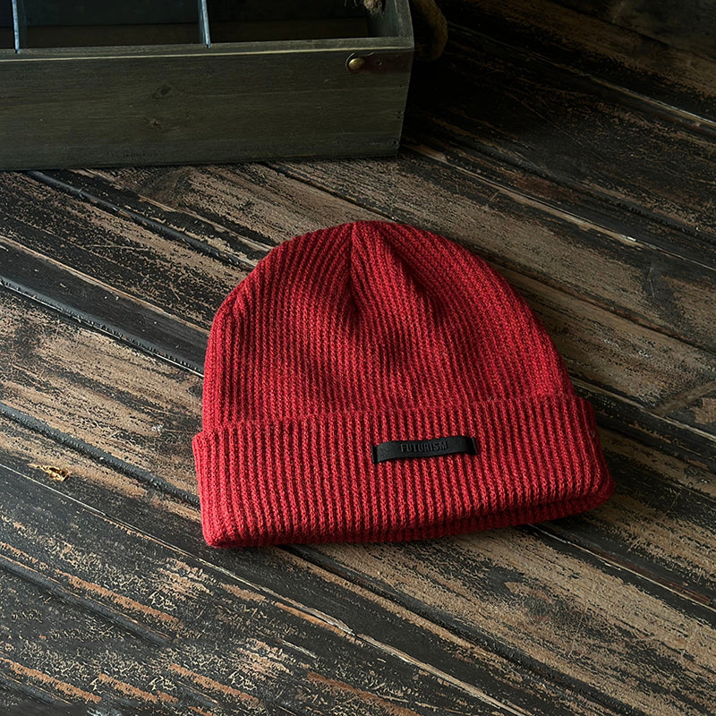 Vintage Winter Knitted Beanie Hat