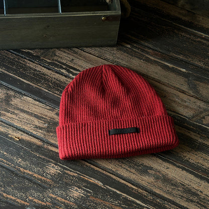 Vintage Winter Knitted Beanie Hat
