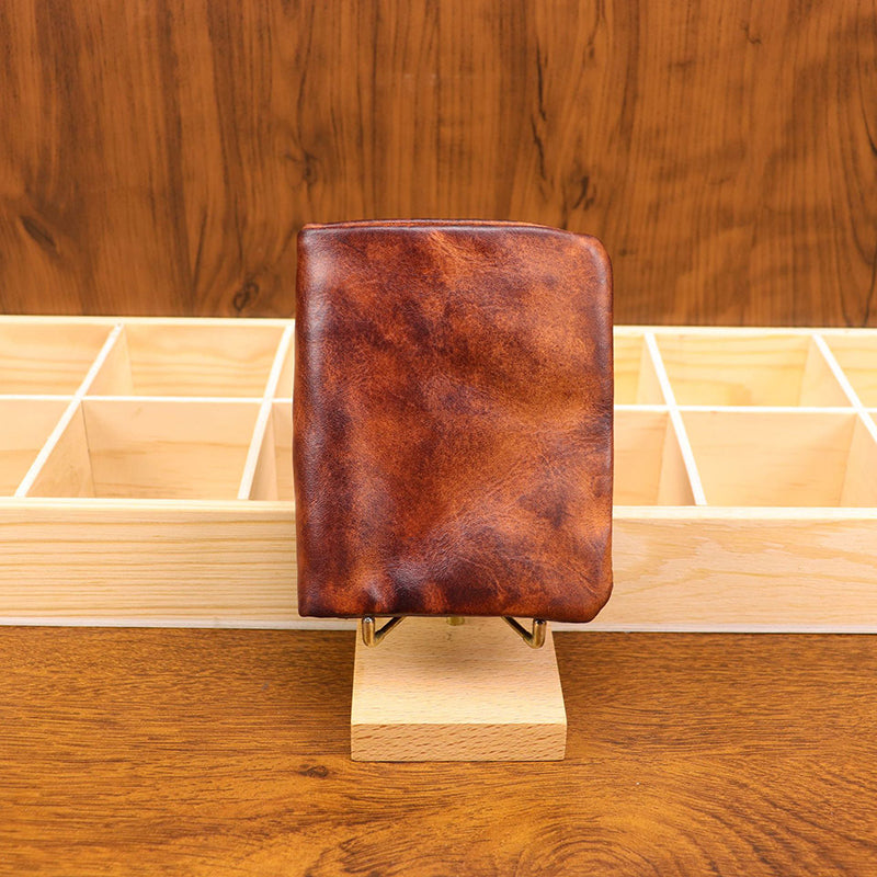 Retro Leather Handmade Short Wallets