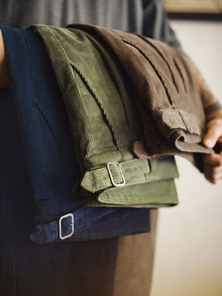Retro Corduroy Gurkha Pants