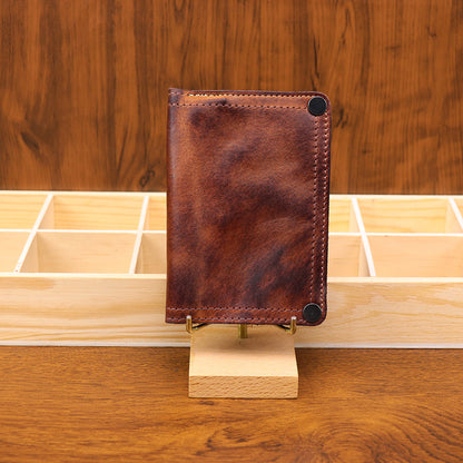 Retro Handmade Leather Wallet Multi-card Slots Wallet