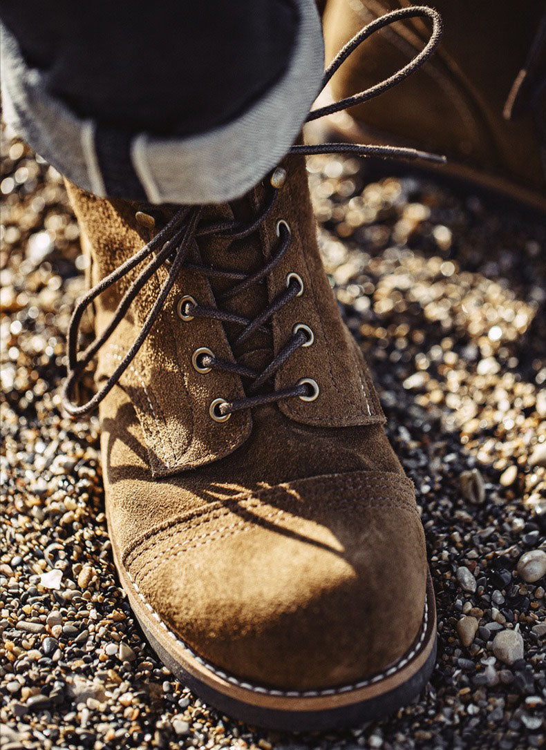 Retro Leather Lacing Soft-soled Suede Shoes