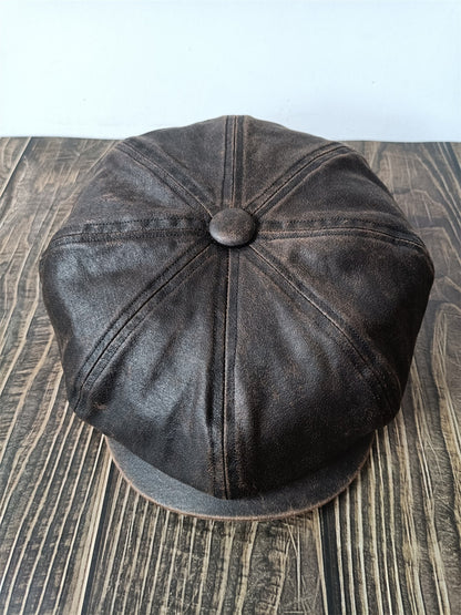 Retro Workwear-style Newsboy cap