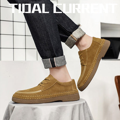 Retro Leather Anti-slip Soft-soled Suede Shoes