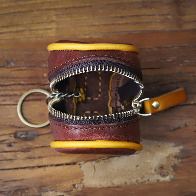 Retro Leather Handmade Waist Key Bag