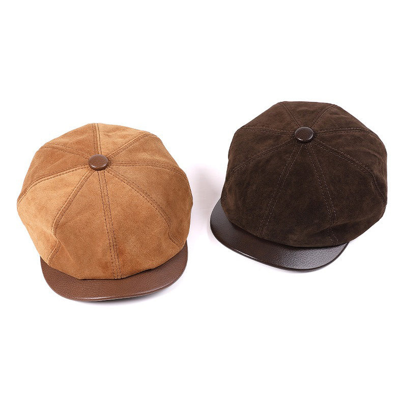 Retro Casual Leather All-match Hats