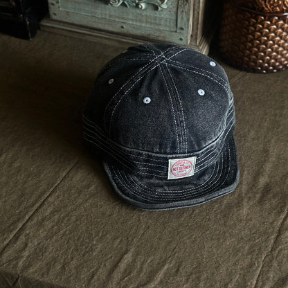 Retro Denim Flip Hat Beret Casual Cap Adjustable Hat