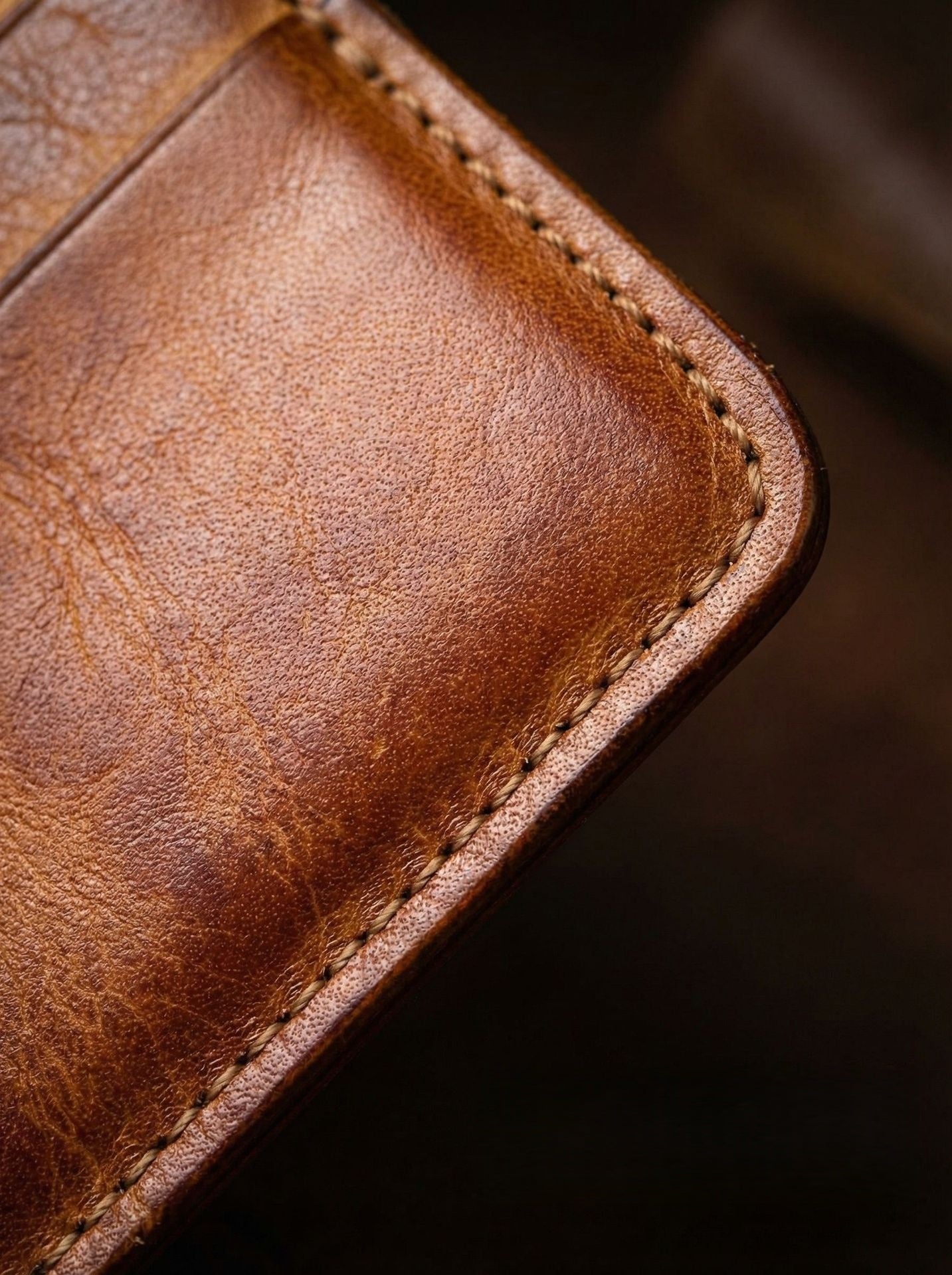 Retro Handmade Leather Card Wallets
