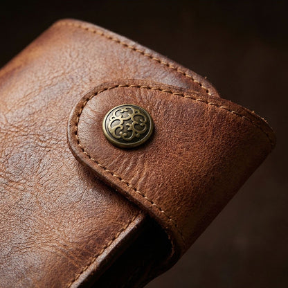 Retro Handmade Leather Card Coin Wallets
