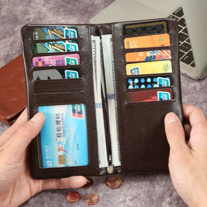 Retro Handmade Leather Wallet Multi-card Slots Wallet