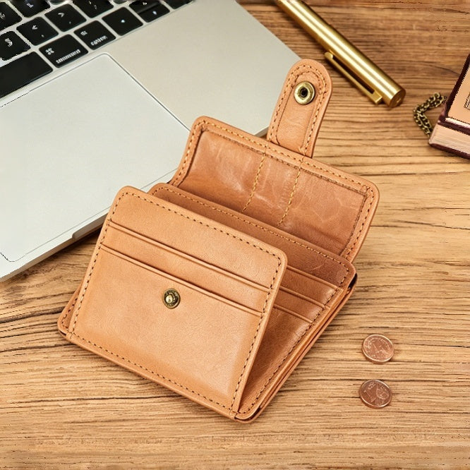 Retro Handmade Leather Card Wallets