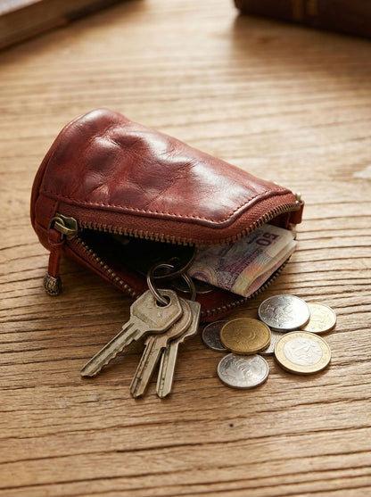Retro Handmade Leather Key Bags Waist Bags