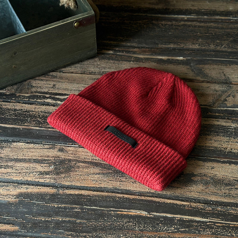 Vintage Winter Knitted Beanie Hat