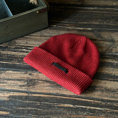 Vintage Winter Knitted Beanie Hat