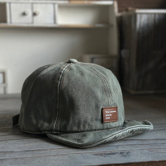 Retro Flip Hat Beret Casual Cap Adjustable Hat