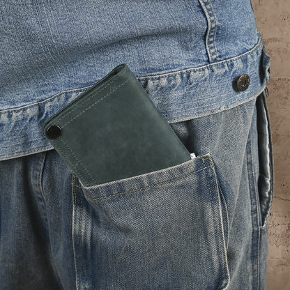 Retro Handmade Leather Wallet Multi-card Slots Wallet