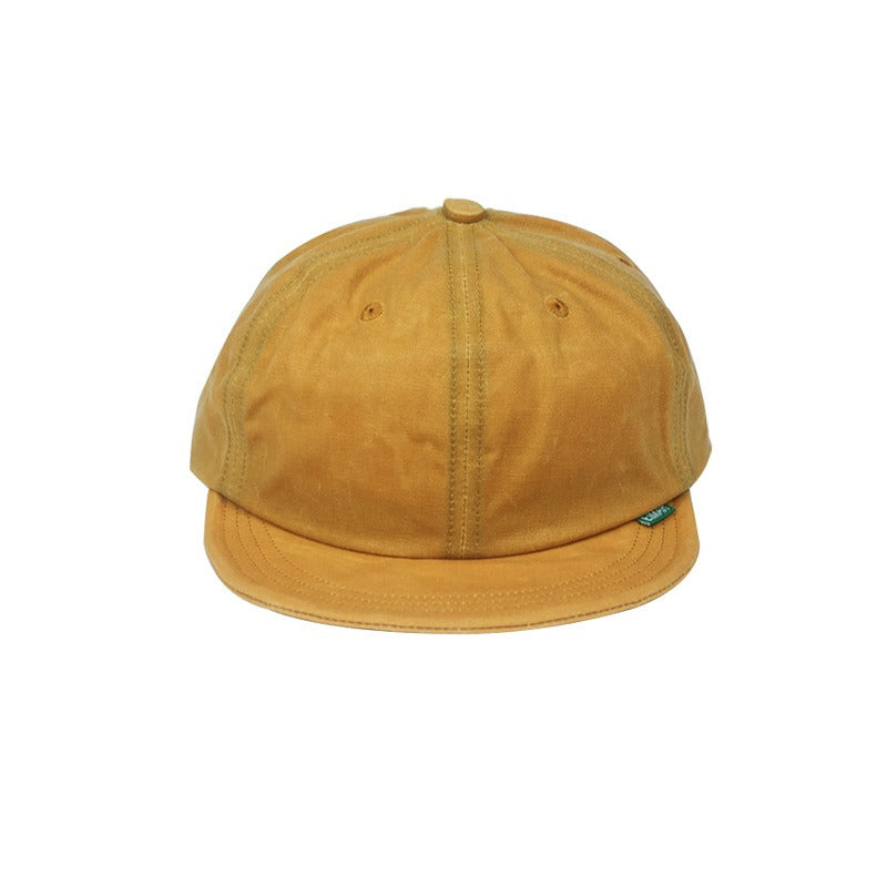 Retro Wax Cloth Flip Hat Beret Casual Cap Adjustable Hat