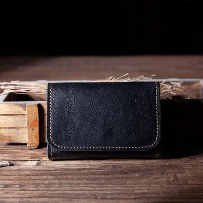 Retro Handmade Leather Card Holder