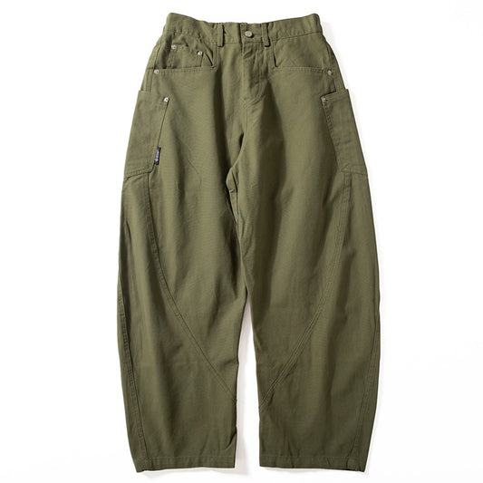 Retro Cotton Wide-leg Loose Trousers