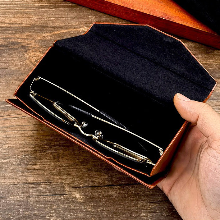 Travel Portable Handmade Retro Glasses Case