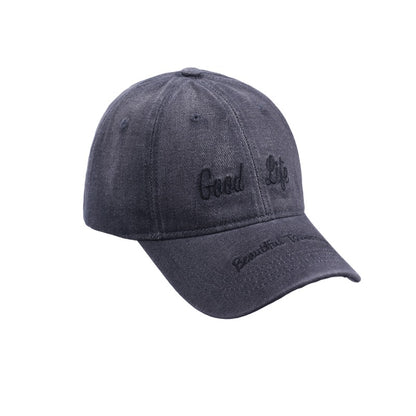 Retro Denim Flip Hat Beret Casual Cap Adjustable Hat