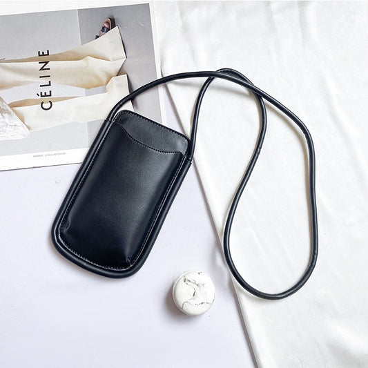 Retro Simple Solid Color Phone Bag